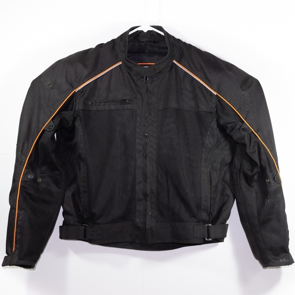 BILT Mens XL Padded Motorcycle Mesh Vented Jacket